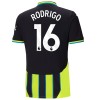 Maglia ufficiale Manchester City Rodrigo 16 Trasferta 2024-25 per Uomo